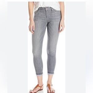 Joe’s Jeans The Markie Crop Skinny Jean Justina Grey Coolmax Stretch Size 30